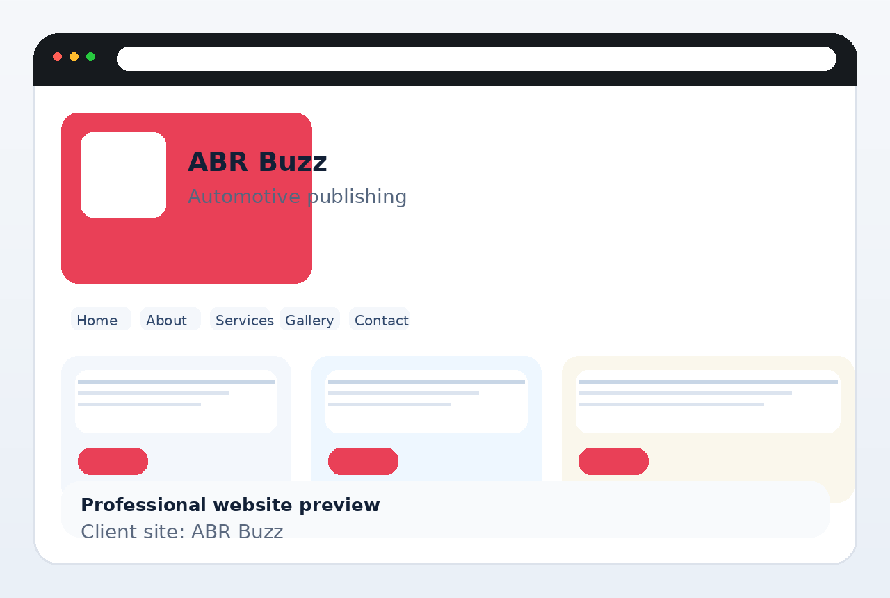 ABR Buzz website preview